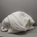 Bedsure King Comforter Blanket - 1 Piece Pinch Pleat Bed, White Boho Bedding for All Season, 1 Soft Comforter