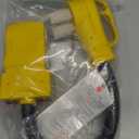 50 Amp to 20 Amp 110V RV Distribution Adapter, 240V to 120V, NEMA 14-50P to 4 X 5-20R/15R RV Generator Adapter, 4-Prong Plug to Mutiple Household Outlet w/ 24amp Circuit Breaker, ETL Listed