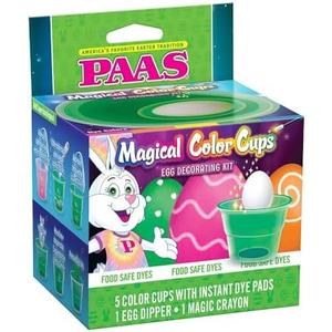 PAAS Magical Color Cups Egg Decorating Kit - America's Favorite Easter Tradition, Pack Of 2