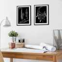50 Sheet Black Scratch Paper Art Set 8. 5 x 11 Inch Coated Scratchboard Scratch Paper with Wooden Stylus Sharpener and Stencils DIY Painting Art for Adults