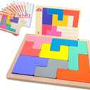 Dementia Activities for Seniors,Wooden Puzzles Gifts,Geometric Cognitive Products & Training Games for Alzheimers Elderly