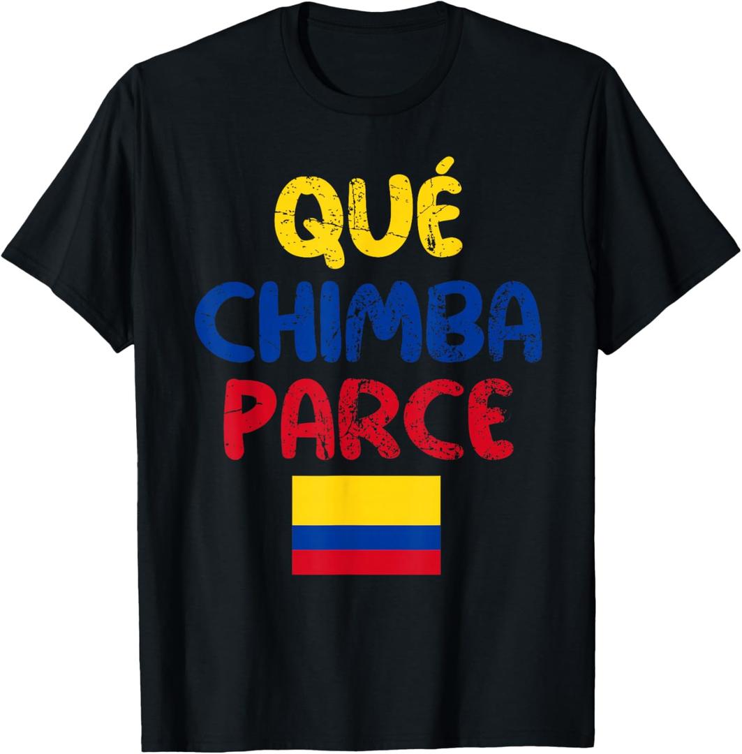 Qu Chimba Parce Colombia Colombian Slang Boys Girls Kids T-Shirt Medium