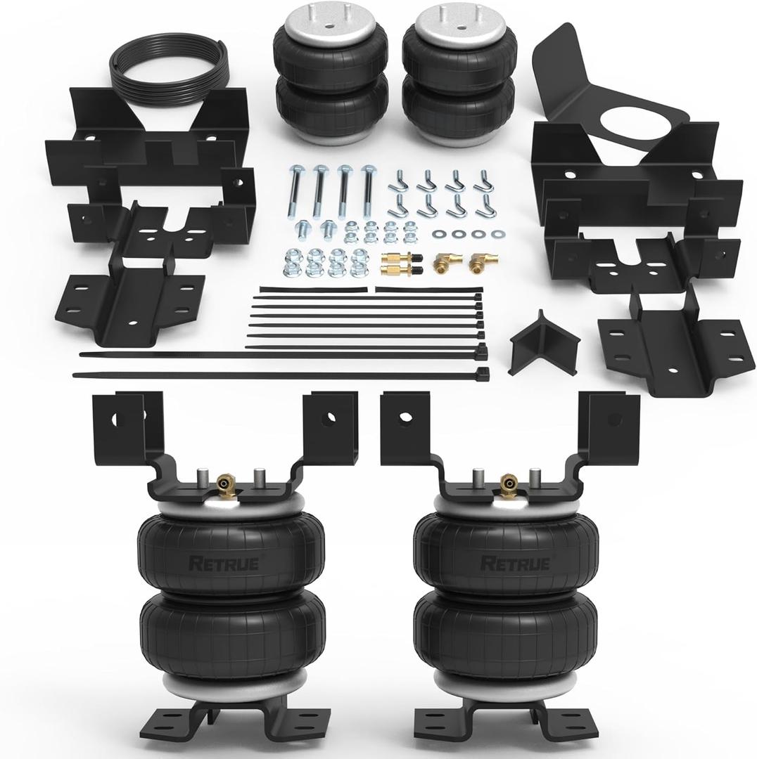 RETRUE Rear Air Bags Suspension Kit for Chevy Silverado GMC Sierra 1500HD 2500 1999-2006 Truck Towing, 5000 Lbs of Load Leveling Capacity, Replacement for Firestone 2190 Ride Rite Airbags for Trucks