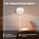 uuffoo Keyhole Light with Motion Sensor, Door Key Light PIR Infrared Wireless Auto Magnetic Linkage Detector, Indoor Wall Lamp for Kitchen Hallway Stairway (White, Three Pack)