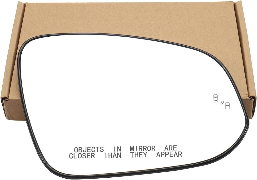 Passenger Side Mirror for Toyota Highlander 2014-2019 with BSD Heated Right Side View Mirror Replacement Glass, 90184