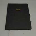 2026 Planner - Weekly and Monthly Planner 2026, Jan.2026 - Dec.2026, 9" x 11", 2026 Calendar Planner with Inner Pocket + Bookmarks+ Leather Hardcover, Black