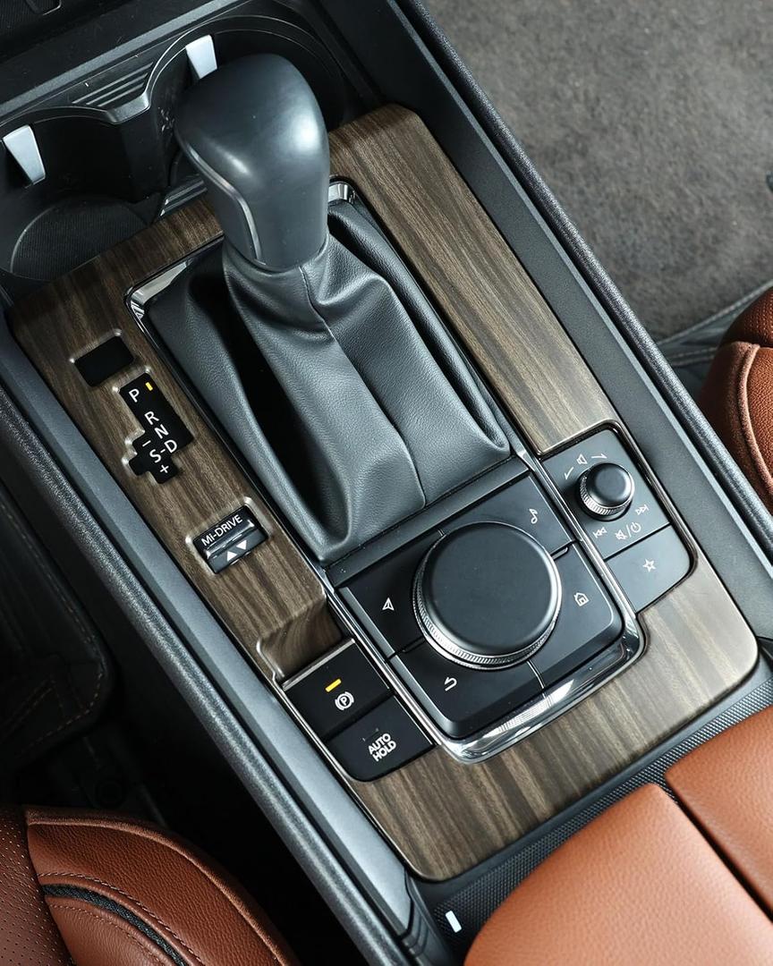 Wood Center Console Cover Trims Fit for Mazda CX50 Gas 2023-2026 (Small-1PC Gas)