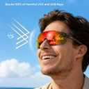 KastKing Etowah Polarized Sports Fishing Sunglasses, With PuriVex Protective Lens Coating, Rimless Wrap Design, Men Women