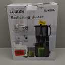 Cold Press Juicer, 5.8" Wide Feed Chute Juice Extractor Machine with 400W, High Juice Yield, Slow Masticating Juicer for Whole Vegetables & Fruits, Light Grey