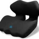 PRIMART Ergonomic Memory Foam Seat Cushion for Office Chair, Car Seat, Gaming Chair, Dining Chairs| Sciatica, Tailbone & Coccyx Pain and Pressure Relief | Lumbar & Lower Back Support | Orthopedic Design