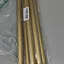 Modern Gold Curtain Rods for Windows 48 to 84 Inch, 1" Diameter Adjustable Heavy Duty Window Curtain Pole with Matte Gold End Cap Finials, Decorative Drapery Rods for Living Room, Bedroom