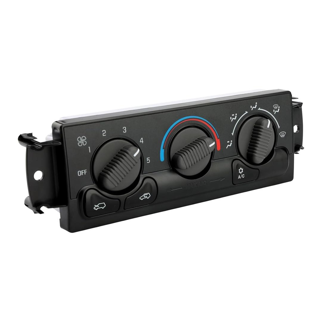 599-266 Front Climate Control Module A/C Heater Air Conditioning Panel Unit, Without Rear Windshield Defogging, Compatible with 1999-2002 Chevy Avalanche Silverado Suburban Tahoe GMC Sierra Yukon