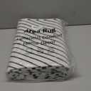 LIVEBOX Modern Washable Runner Rug 2.5x8, Geometric Kitchen Runners Long Entryway Runner Rug, Non Shedding Non Slip Indoor Carpet for Hallway Kitchen Entryway Indoor Laundry Room (02-ivory/Black)