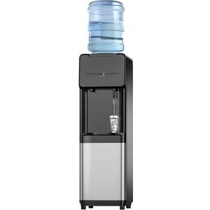 Euhomy Hot & Cold Water Dispenser, Top Loading Water Dispenser for 3 or 5 Gallon Bottles, Top Loading Hot & Cold Water Dispenser with Child Safety Lock, for Office, Home (Silver and Black)