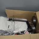 Modern Brown Table Lamps Set of 2, 23’’-30’’ Adjustable Bedroom Lamps with 2 USB Ports, Living Room Lamp Set with Cream Linen Shade, Industrial Desk Lamp for Nightstand End Table Home Office Reading