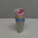 Retro Style Aluminum Cups 15 oz Set of 6 - Metal Tumblers for Cold Drinks, Festive Color-Finished Metal Cups for Drinking, Stackable and Dishwasher-Safe, for Home, Camping, Patio & Holiday Parties