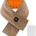 Neck Heating Pad Cordless, Rechargeable Heated Scarf with 5000mAh Power Bank, Portable Neck Warmer with 3 Heating Levels, Heating Pad for Neck Pain Relief and Muscle Relaxation