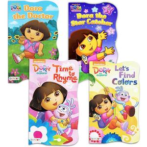 Nickelodeon Dora The Explorer Baby Toddler Board Books - Set of Four