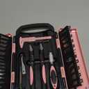 MANUFORE 34pcs Large Exacto Knife Set Pink Deluxe Craft Precision Knife Set Include 3pcs Craft Knives with Anti-Slip Rubber Grip, 25pcs Different Blades, 2pcs Needles, Sharpening Stone, Screwdriver