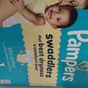 Pampers Swaddlers Diapers, Size 1 (8-14 lbs), 164 Count, Absorbent, Keeps Baby Dry and Comfortable, Skin Safe Disposable Baby Diaper
