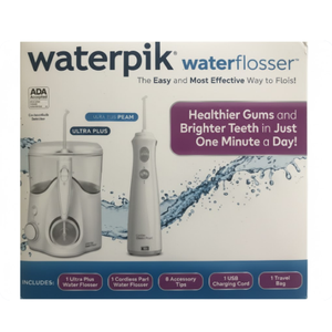 Waterpik Ultra Plus and Cordless Pearl Water Flosser Combo Pack