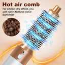 Hair Dryer Brush 5 in 1, Negative Ion Blow Dryer Brush Set - 110,000 RPM High -Speed Hot Air Brush Air Styler Curling Wrap Air Curler, Curling Iron Hair Styling Tool for Straight Curl Drying Smoothing