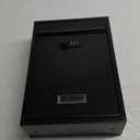 Mailboxes for Outside, Wall Mount Locking Security Mailbox with Combination Lock and 3 Sets Mail Box Numbers, Large Capacity Steel Cover Metal Postbox for Outdoor, 13.8X10.8X3.25 Inch Black