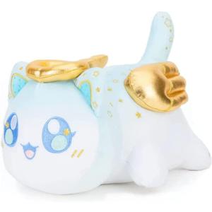 10" Cute Cat Plush Toys,Character Dolls,Stuffed Animal Plushies,3D Plushies,Soft Throw Pillow Decorations, Cute and Soft Cat Toy, Great Gift for Kids (Angel cat)