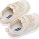 BMCiTYBM Baby Walking Sneakers Mesh Barefoot Boys Girls Breathable Shoes (12-18 Months Toddler, 1-camel)