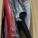 BestOffice | Ergonomic Office Chair | Mid-Back Swivel Desk Chair | Breathable Backrest & Lumbar Support | Adjustable Height | Sponge Seat | Rolling Wheels | Red | for Adults & Women