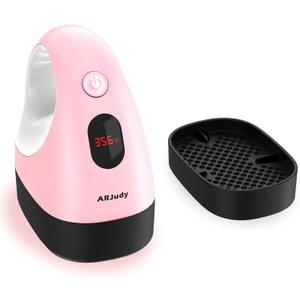 Mini Heat Press Machine, Mini Heat Transfer Iron, 3 Settings Levels & Visible Temp, Portable Press Easy for Crafts, T-Shirt, Hats, Shoes, Bags, Cap and Small Vinyl Projects (Pink)