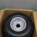 16x8-7 Go Kart Wheels, 16x8-7 Go Kart Tires with Wheels for Go Kart ATV UTV Quad 110cc 3 Bolts Set of 2 (Silver)