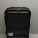 Expandable Carry On Luggage Durable Hardside Lightweight Rolling Suitcases with Spinner Wheels TSA Lock, (Black, 20-Inch)