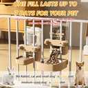 2-Pack Cage-Style Large Capacity Hanging Automatic Pet Feeder & Water Dispenser 50oz/1500ml,for Cages 0.98" Max Inner,1.77"-2.56" Outer,for Small/Medium Dogs, Cats, Rabbits & Guinea Pigs