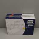 Brushed Nickel Bathroom Light Fixtures, 3-Light Modern Vanity Light Over Mirror, Wall Sconces with Milky White Frosted Glass Shades, E26 Socket (Bulbs Not Included)