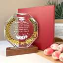 Graduation Gifts for Him Her, 2025 Grad Gifts,Laser Engraved Crystal Keepsakes, Class of 2025 High School College Graduation Gift for Women Men Female Masters Degree