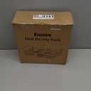 Kitsure Dish Drying Rack  Expandable in-Sink or Over-Sink Dish Rack for Kitchen Counter, Rust-Resistant Metal Dish Strainer with Cutlery Holder, 10.82"-17.12" L x 11.02" W x 3.93" H, Black