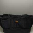 Large Dog Car Seat,Memory Foam Cushion Car Seat for 2 Small Dogs,Comfy Car Dog Bed with Side Pocket and 2 Clip-On Safety Leashes,Easy to Install Cars Seat for Dogs (Black, Large)