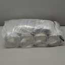 Aoriher 300 Pieces 10 oz Mini Cake Pans with Lids, Aluminum Foil Baking Cups, Square Disposable Cupcake Cups Baking Tins for Wedding Birthday Party Supplies(Silver)