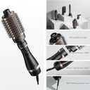 Hair Dryer Brush Set, 5-in-1 Blow Dryer Brush Set, Multi Hot Air Hair Styler for Salon Blowouts, Smooth Curls, Volumizing and Straightening, Sleek and Less Frizz, Rose Gold