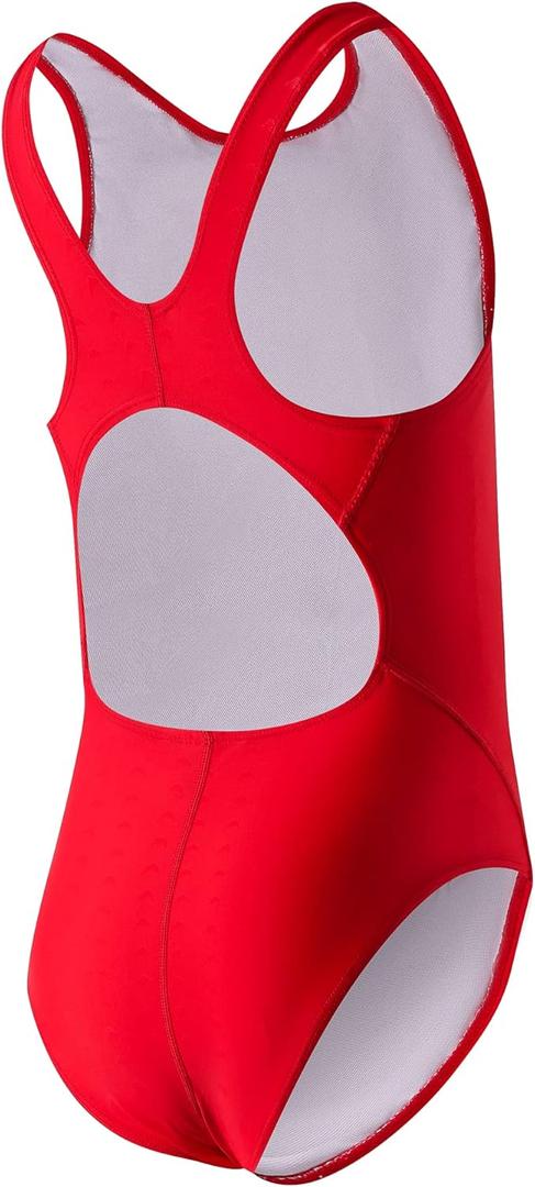 JE Sterguard Girls' Swimwear Swimsuit Kids Bathing Suit One Piece Suits Swim for 4-16 (10 Years, Red)