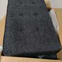 ERYE L-Shaped Pull Out Sleeper Sofa Bed, Modern Chenille Upholstered Button Tufted Corner Reversible Sleeper Sectional Sofa Couch with Storage Chaise, Drop-Down Table, Cup Holders and Charging Ports