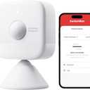 SwitchBot Smart mmWave Radar Motion Sensor, Bluetooth Presence Sensor with Dynamic Detection & Zone Positioning, Compatible with Alexa, HomeKit & Apple Home via SwitchBot Hub (Presence Sensor)