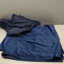 EMEMA Navy Blue Velvet Curtains 84 Inch Length 2 Panels Set, Elegant Blackout Curtains for Bedroom, Grommet Thermal Insulated Soundproof Room Darkening Window Drapes for Living Room W42 x L84