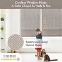 Madison Park Galen Cordless Roman Shade, 33"W x 64"H, Sheen Taupe Room Darkening, Thermal Insulated, Energy Efficient Window Blind with Subtle Sheen Basketweave Fabric for Privacy