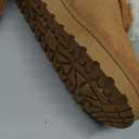 Goldnut Winter Mini Boots for Women: Faux Fur Lining Ankle Snow Booties With Fluffy Trim and Buckle Decor Warm Slip On Comfort Shoes 5.5