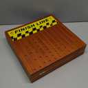 Large 23 inches Horse Race Board Game with Luxury Metal Numbered Horses, 4 in 1 Foldable Wood Horse Race Board Game with Dice Poker Chips/Chess & Checkers/Tic Tac Toe for for Adults Family Parties (Brown)