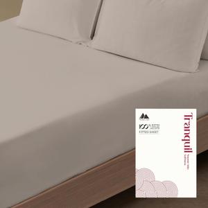 Mayfair Linen 100% Egyptian Cotton California King Fitted Sheet Only - Luxury 800 Series Tranquil Collection Deep Pocket Cal King Fitted Sheet (Taupe), Soft, Cooling Hotel Quality Bottom Sheets