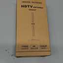 TV Antenna Indoor, Antenna for Smart TV, Support 4K 1080p with Signal Booster for Local Channels, Long Range Reception - Cable Length 18ft (Dark Grey)