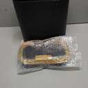 Bathroom Small Trash Can with Automatic Touchless Lid, 2.6 Gallon Smart Garbage Can Narrow Waterproof Trash Bin for Bedroom, Office, Living Room (Gold Black)